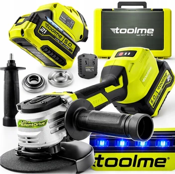 Болгарка (угловая шлифмашина) аккумуляторная 125мм 1400Вт Toolme (Польша) 5243485