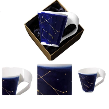 Villeroy&Boch, Кухоль, Зіркова чашка, Кавова чашка, Високоякісні чашки для пар, Чашки для води, Керамічні чашки, Весільний подарунок, Терези, 300 мл