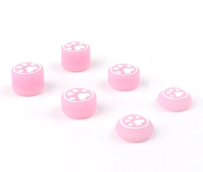 Силиконовые накладки на стики Paws 6в1 (Pink) для DualSense PS5 \ DualShock PS4 \ Xbox Series \ Nintendo Switch 2