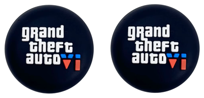 Силиконовые накладки на стики GTA 6 для Sony DualSense PS5 / DualShock PS4 / Nintendo Switch 2 / Xbox Series | One / Pro Controller Nintendo