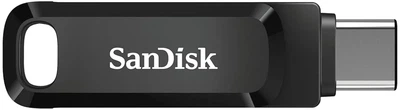 Накопитель SanDisk 128GB USB 3.1 Type-A + Type-C Ultra Dual Drive Go Черный