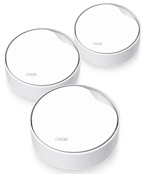 Система WiFi-Mesh TP-LINK Deco X50 AX3000, 1xGE LAN/WAN, 1x2,5GE LAN/WAN, 3 режима, PoE.