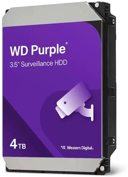 Жорсткий диск WD Purple 4TB 3.5" SATA для відеоспостереження