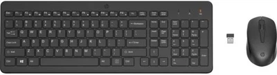 Клавиатура и мышь HP беспроводные полноразмерные черные