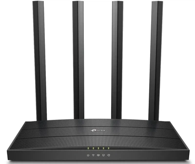 Маршрутизатор TP-LINK ARCHER C6 AC1200 4xGE LAN 1xGE WAN MESH 230x144x35 мм черный