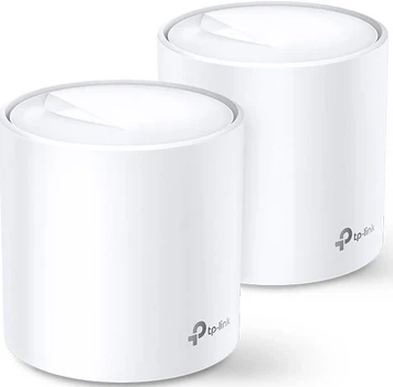 Система WiFi-Mesh TP-LINK Deco X60 AX5400, 1xGE LAN, 1xGE WAN, 2 модуля.