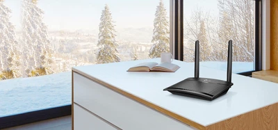 Маршрутизатор TP-LINK TL-MR100 4G LTE 300 Мбит/с 154x114x36 мм черный