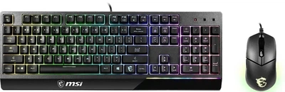 Комплект клавиатура и мышь MSI Vigor GK30 COMBO UA USB, EN/UKR/RU, RGB, черный