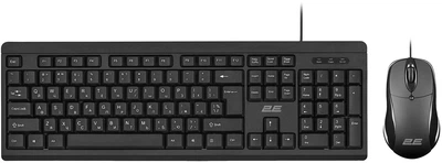 Комплект клавиатура и мышь 2E MK401 USB-A, EN/UK, черный