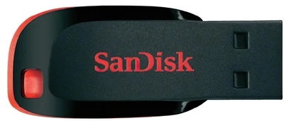 Накопитель SanDisk 32GB USB 2.0 Type-A Cruzer Blade Черный