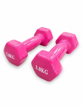 Гантели Bavar Sport (2 по 3 кг) виниловые розовый