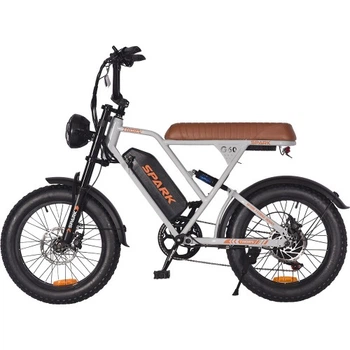 Велосипед с электродвигателем SPARK TORN 48V/1200W/20Ah Li-On 20" Серый
