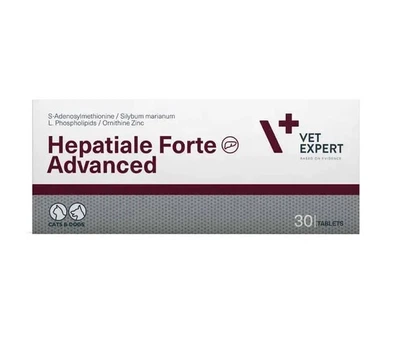 Харчова добавка для котів та собак Vet Expert Hepatiale Forte Advanced (Захист печінки) - 30 таблеток