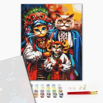 Сім котиків-козаків © Маріїна Пащук