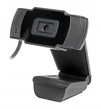 Веб-камера WC-HD-FF-01, Black, 1280x720/30 fps, микрофон, фиксированный фокус Maxxter (teh0033998)