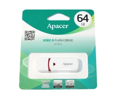 Флеш накопитель USB 64Gb AH333, White Apacer (teh0034140)