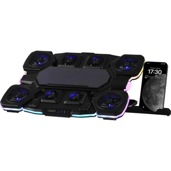 Підставка для ноутбука до 17.3" GAMING CPG-012, Black, 4x7 см / 5x6 см / 2x5 см вентилятори 2E (teh0033100)