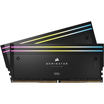 Модуль пам'яті DDR5 Corsair Dominator Titanium RGB 2x16GB 7200MHz Black (CMP32GX5M2X7200C34) [178200]