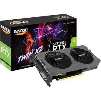 Відеокарта Inno3D GeForce RTX 3050 6GB Twin X2 V2 (N30502-06D6-1880VA60) UA [178029]