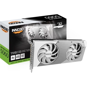 Відеокарта Inno3D GeForce RTX 5060 Twin X2 OC White (N50602-08D7X-195070W) [178034]