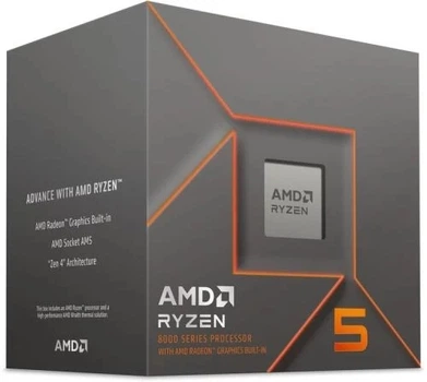 Процессор (AM5) Ryzen 5 8500G, Box, 6x3.5 ГГц (Turbo Boost 5.0 ГГц), Radeon 740M, L3 16Мб AMD (teh0032917)
