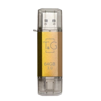 Флеш накопитель USB 64Gb Star TG009TC, Gold T&G 000358443