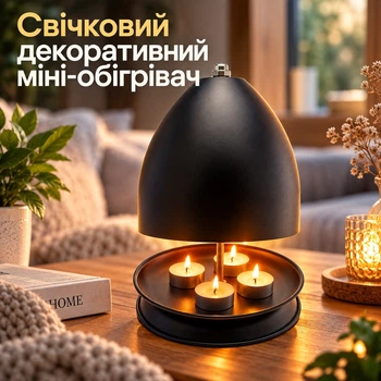 Декоративний міні-обігрівач на свічках D084