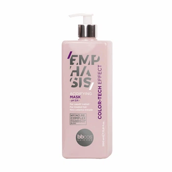 Професійна підкислююча маска для фарбованого волосся BBcos Emphasis Color-Tech Effect Acidifying Mask, 1000 мл