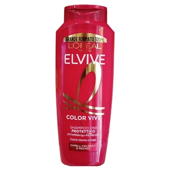 Шампунь 2 в 1 L'Oreal Paris Elvive Color Vive Захисний з вітаміном Cg та UV-фільтром 300 мл