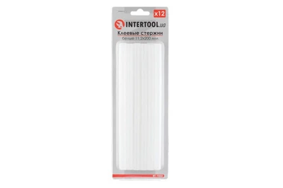 Клейові стрижні Intertool 11.2 х 200 мм білі (RT-1022)