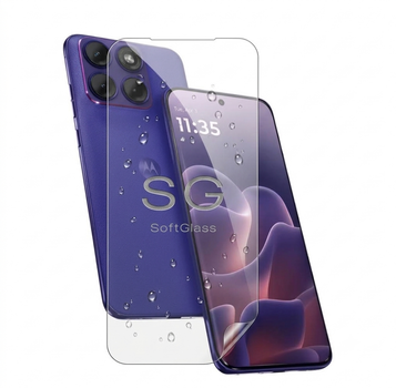 Пленка для Motorola Edge 70 Fusion на экран износоустойчивая полиуретановая SoftGlass