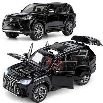 Машинка Lexus LX600 игрушка моделька металлическая коллекционная 21 см Черный (1059490)