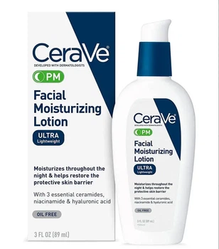 Нічний зволожувальний лосьйон крем для обличчя CeraVe PM Facial Moisturizing Lotion 89 ml