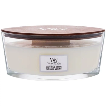 Ароматична свічка WoodWick White Tea & Jasmine Ship, 453,6 г