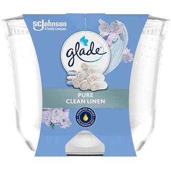 Ароматична свічка Glade Pure Clean Linen, 204 г