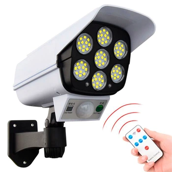 Мощный муляж камеры Solar Sensor Light уличный фонарь в виде камеры на солнечной батарее с пультом (SSL123)