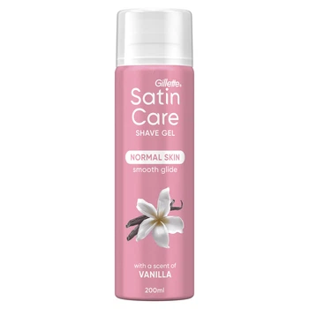 Гель для гоління Gillette Satin Care Vanilla Cashmere для сухої шкіри 200 мл