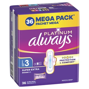 Гігієнічні прокладки Always Platinum Super Extra (Розмір 3) 36 шт