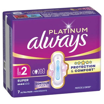 Гігієнічні прокладки Always Platinum Super (Розмір 2) 7 шт