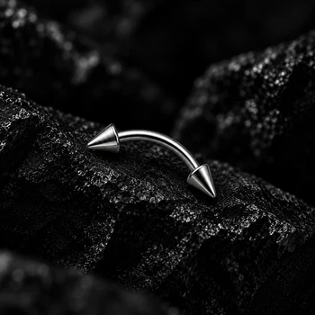 Пірсинг мікро банан мікробанан Asteel 1.6 мм товщина масивний 10 мм