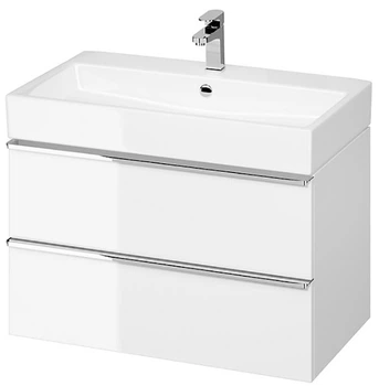 Шафка під умивальник VIRGO 80 біла/хромовані ручки CERSANIT S522-024