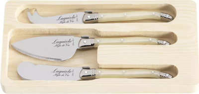 Набір ножів для сиру Laguiole Style de Vie Premium Line Pearl 3 шт (8718719301012)