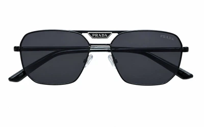Сонцезахисні окуляри Prada Black /Dark Grey