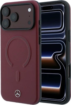 Чохол для смартфона Apple iPhone 18 Pro Max/17 Pro Max Mercedes-Benz Leather 3D MagSafe Burgundy (MEHMP18X25PEMMOR)
