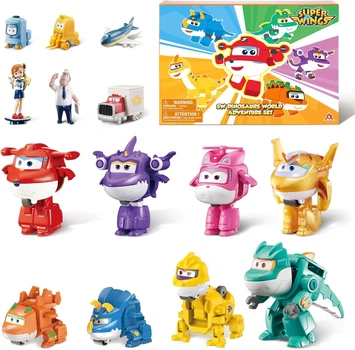 Набір 14 фігурок Супер крила Джетт і його друзі літаки трансформери Super Wings