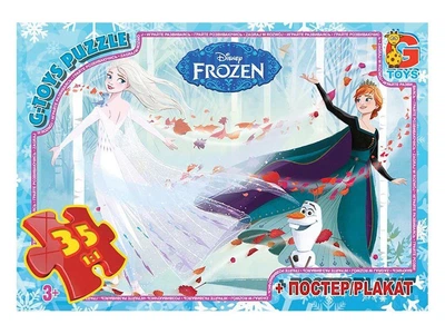 Пазлы G-Toys Frozen Холодное Сердце 35 элементов 30х21 см