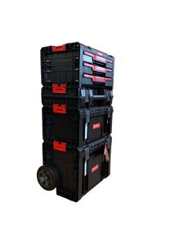 Набір ящиків для інструментів Qbrick System PRO Set 1 + PRO Drawer 3 Basik модульні, стійкі до води та пилу, з поліаміду