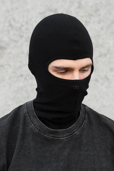 Чоловіча Гірськолижна Бавовняна Балаклава Without Web Black