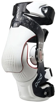 Ортез колінний POD K8 3.0 Forged Carbon White Small білий карбон CE Level 2 мотокрос