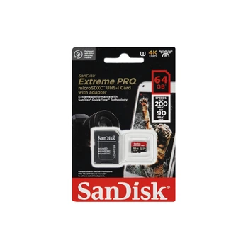 Карта пам'яті SANDISK 64GB C10 UHS-I U3 Extreme Pro V30 (SDSDXXU-064G-GN4IN)
